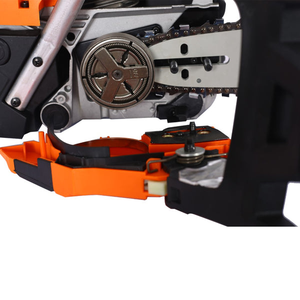 English Elm Chainsaw Gas Powered 58cc 22 Inch Bar Two Stroke Engine for Yard Work and Tree Felling W46542539