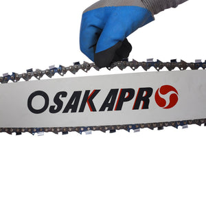 English Elm Chainsaw Gas Powered 58cc 22 Inch Bar Two Stroke Engine for Yard Work and Tree Felling W46542539