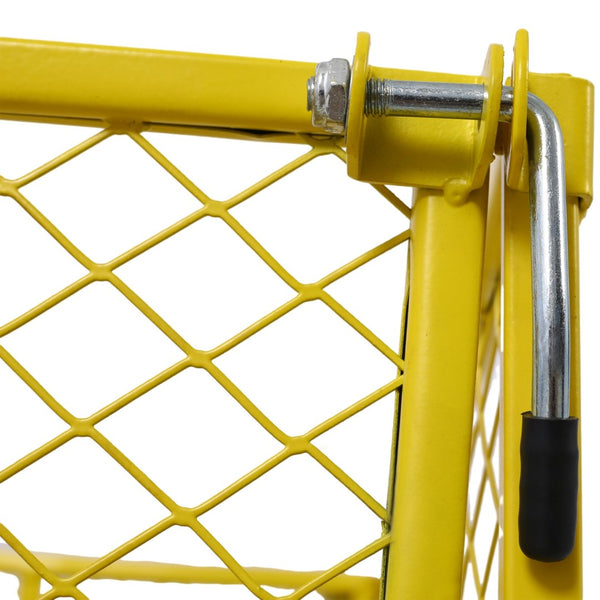 English Elm Steel Mesh Garden Cart with Removable Walls 550 Lb Hauling Capacity for Yard Work W46542636
