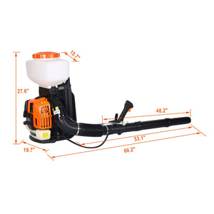 English Elm Backpack Fogger 52cc Gas Powered 3in1 Mist Duster Sprayer for Large Farms W46542865