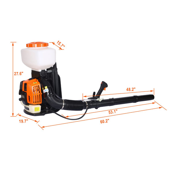 English Elm Backpack Fogger 52cc Gas Powered 3in1 Mist Duster Sprayer for Large Farms W46542865