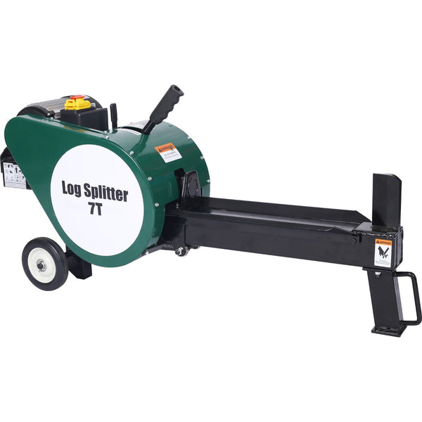English Elm Double Flywheel Kinetic Electric Log Splitter 7 Ton Force Fast 2 Second Cycle W46542962