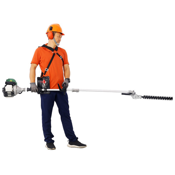 English Elm 4 in 1 Gas Multi Tool 38cc 4 Stroke Engine with Pole Saw Hedge Trimmer Brush Cutter W46552275
