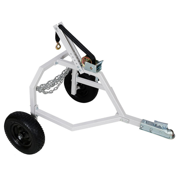 English Elm Atv Log Skidding Arch Heavy Duty Steel Frame 1000 Lb Winch Pneumatic Tires W46554594