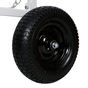 English Elm Atv Log Skidding Arch Heavy Duty Steel Frame 1000 Lb Winch Pneumatic Tires W46554594