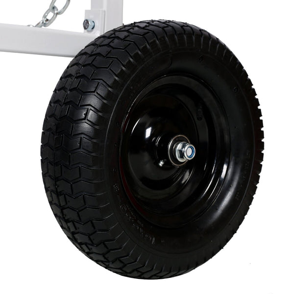 English Elm Atv Log Skidding Arch Heavy Duty Steel Frame 1000 Lb Winch Pneumatic Tires W46554594