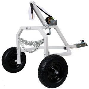 English Elm Atv Log Skidding Arch Heavy Duty Steel Frame 1000 Lb Winch Pneumatic Tires W46554594