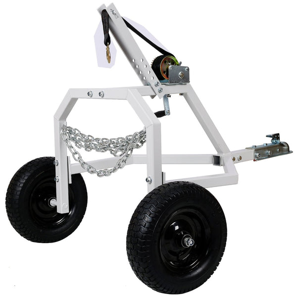 English Elm Atv Log Skidding Arch Heavy Duty Steel Frame 1000 Lb Winch Pneumatic Tires W46554594