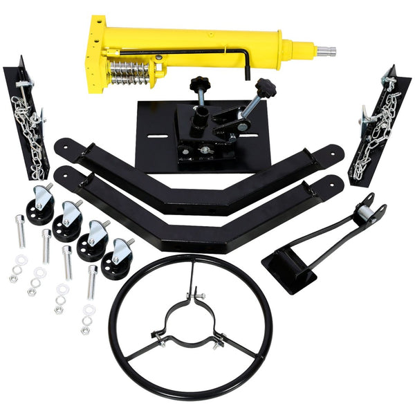 English Elm 1660lbs Hydraulic Transmission Jack Two Stage Foot Pump Shop Lift 32 to 70 Inch W46557316