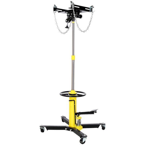 English Elm 1660lbs Hydraulic Transmission Jack Two Stage Foot Pump Shop Lift 32 to 70 Inch W46557316