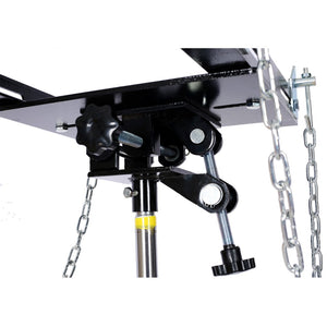 English Elm 1660lbs Hydraulic Transmission Jack Two Stage Foot Pump Shop Lift 32 to 70 Inch W46557316