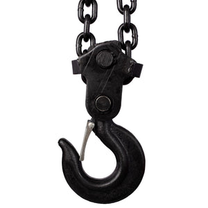 English Elm Chain Hoist 3 Ton Capacity Manual Steel Lift with Forged Hooks for Industrial Use Yellow W46557614