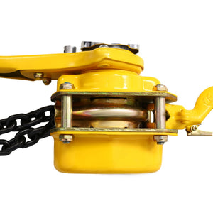 English Elm Lever Chain Hoist 1.5 Ton Galvanized Steel Ratchet Puller with Rotating Safety Hooks W46557619