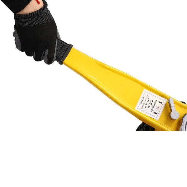 English Elm Lever Chain Hoist 1.5 Ton Galvanized Steel Ratchet Puller with Rotating Safety Hooks W46557619