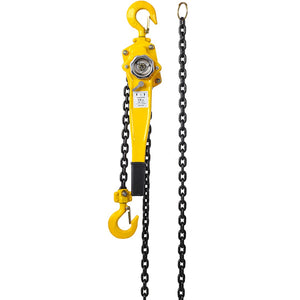 English Elm Lever Chain Hoist 1.5 Ton Galvanized Steel Ratchet Puller with Rotating Safety Hooks W46557619