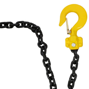 English Elm Lever Chain Hoist 1.5 Ton Galvanized Steel Ratchet Puller with Rotating Safety Hooks W46557619