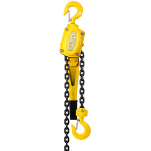 English Elm Lever Chain Hoist 1.5 Ton Galvanized Steel Ratchet Puller with Rotating Safety Hooks W46557619