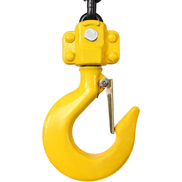 English Elm Lever Chain Hoist 1.5 Ton Galvanized Steel Ratchet Puller with Rotating Safety Hooks W46557619