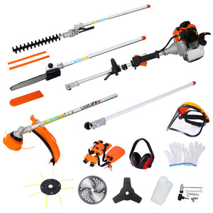 English Elm 10 Attachment 33cc Gas Yard System with Pole Saw Hedge Trimmer and Brush Cutter W46558448