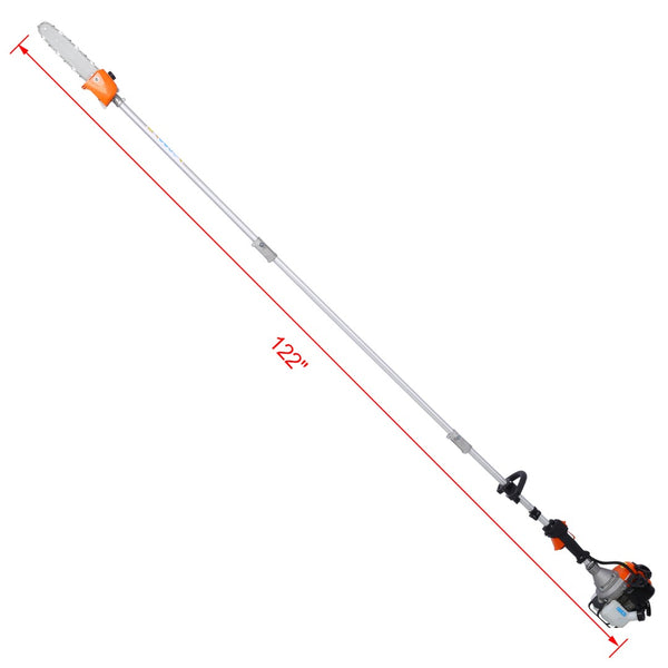 English Elm 10 Attachment 33cc Gas Yard System with Pole Saw Hedge Trimmer and Brush Cutter W46558448