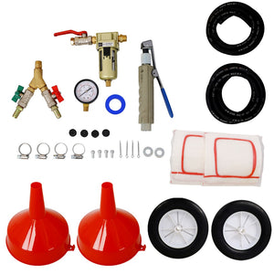 English Elm Dual Tank Abrasive Blaster with Steel Hoppers Quick-change Valve and Four Nozzle Sizes W46559178