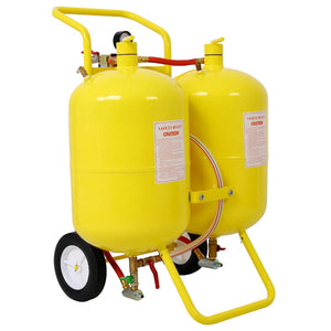 English Elm Dual Tank Abrasive Blaster with Steel Hoppers Quick-change Valve and Four Nozzle Sizes W46559178