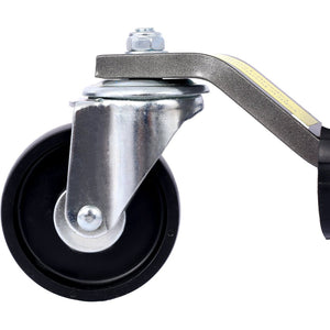English Elm Set of 2 Hydraulic Car Wheel Dollies with Foot Pedal Ratchet Lift 1250 Lb Steel Gray W46560255