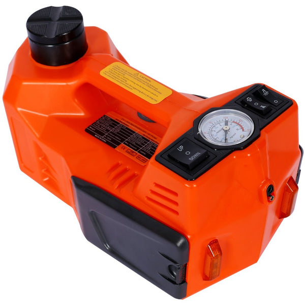 English Elm Electric Hydraulic Floor Jack Kit 5 Ton 12v with Impact Wrench and Led Light W46560408