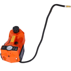 English Elm Electric Hydraulic Floor Jack Kit 5 Ton 12v with Impact Wrench and Led Light W46560408