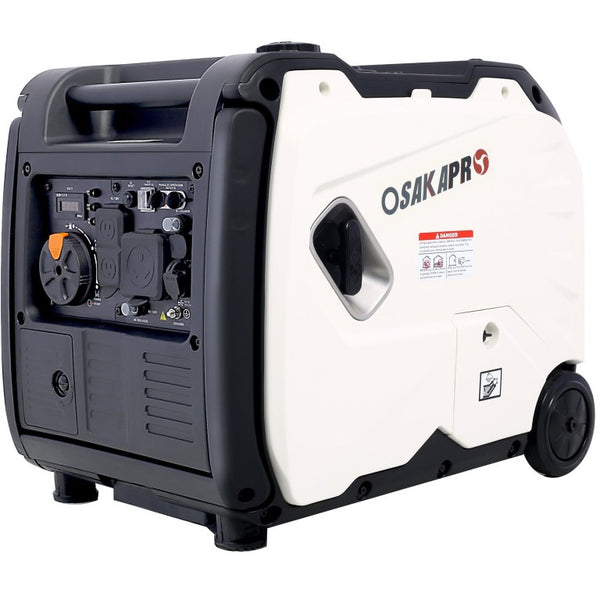 English Elm Super Quiet 4500W Inverter Generator Portable Pure Sine Wave RV Ready Electric Start Gray W46560431