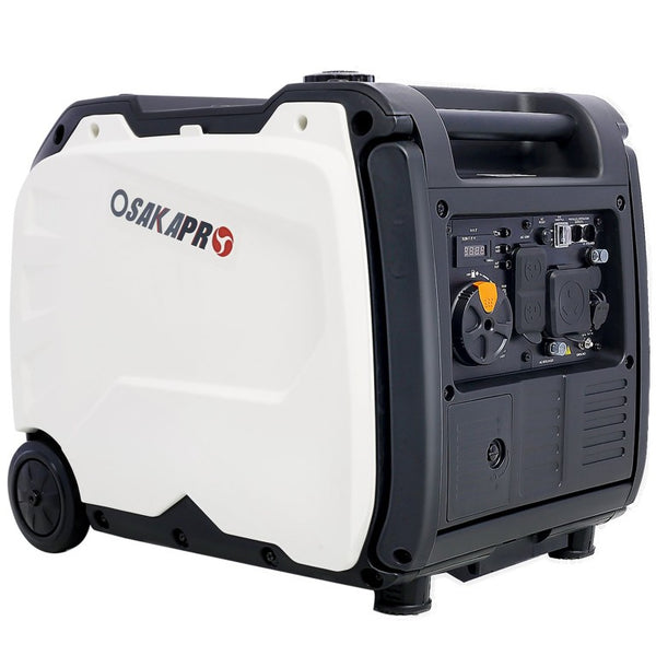 English Elm Super Quiet 4500W Inverter Generator Portable Pure Sine Wave RV Ready Electric Start Gray W46560431