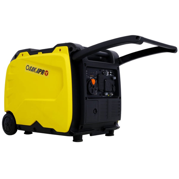 English Elm Super Quiet 4500W Inverter Generator Portable Pure Sine Wave RV Ready Electric Start Yellow W46560432