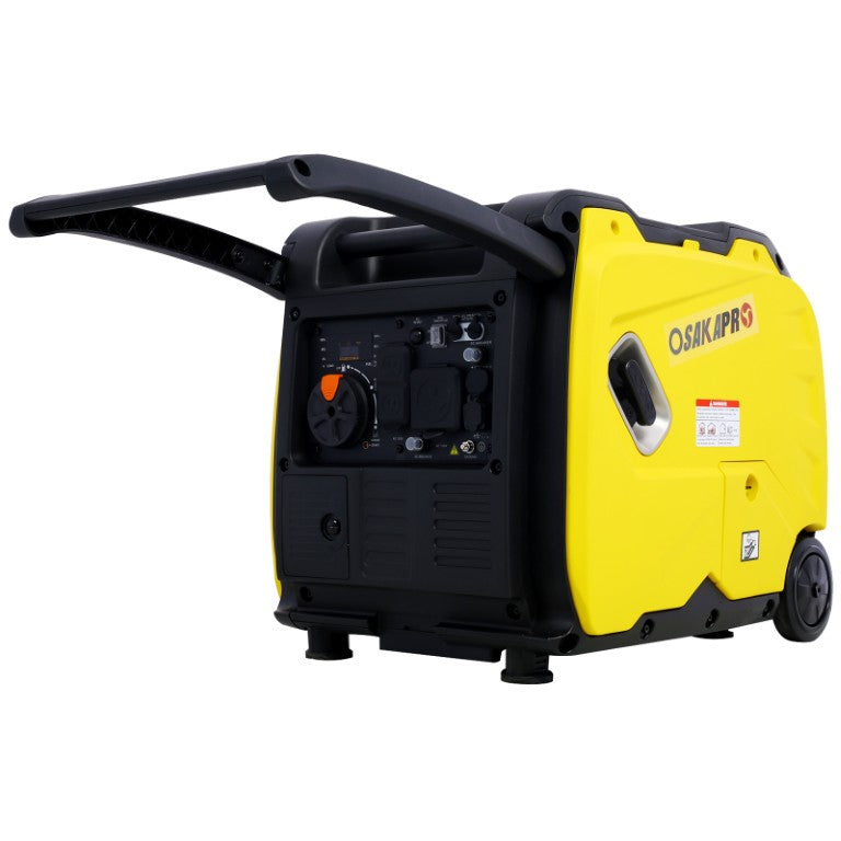 English Elm Super Quiet 4500W Inverter Generator Portable Pure Sine Wave RV Ready Electric Start Yellow W46560432