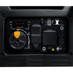 English Elm Super Quiet 4500W Inverter Generator Portable Pure Sine Wave RV Ready Electric Start Yellow W46560432