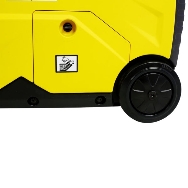 English Elm Super Quiet 4500W Inverter Generator Portable Pure Sine Wave RV Ready Electric Start Yellow W46560432