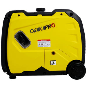English Elm Super Quiet 4500W Inverter Generator Portable Pure Sine Wave RV Ready Electric Start Yellow W46560432