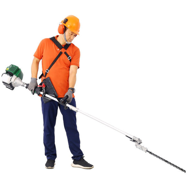 English Elm 4 Attachment Gas Powered Yard Tool System 31cc 4 Stroke Engine with Pole Saw Hedge Trimmer W46561886
