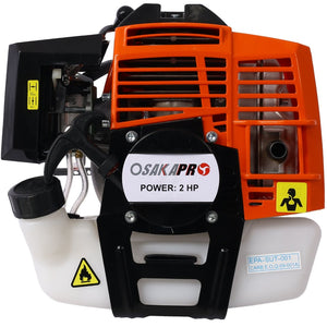 English Elm 4 in 1 Gas Powered Yard Tool System with Pole Saw Hedge Trimmer and Brush Cutter W46561887