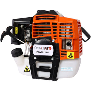 English Elm 4 in 1 Gas Powered Yard Tool System with Pole Saw Hedge Trimmer and Brush Cutter W46561887