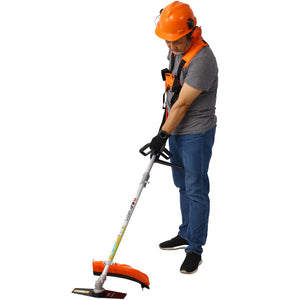 English Elm 8 in 1 Gas Powered Multi Attachment Yard Tool System with 56cc 2 Stroke Engine W46561889
