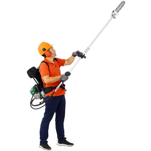 English Elm Backpack 4-stroke 38cc Gas Multi-tool System with Pole Saw and Hedge Trimmer W46561892