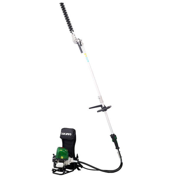 English Elm Backpack 4-stroke 38cc Gas Multi-tool System with Pole Saw and Hedge Trimmer W46561892