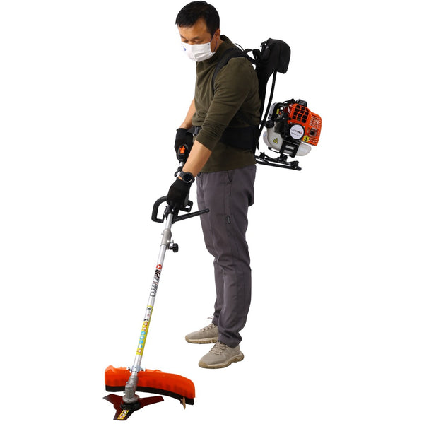English Elm Backpack 52cc Gas Multi-tool System with Pole Saw Hedge Trimmer and Brush Cutter W46561895