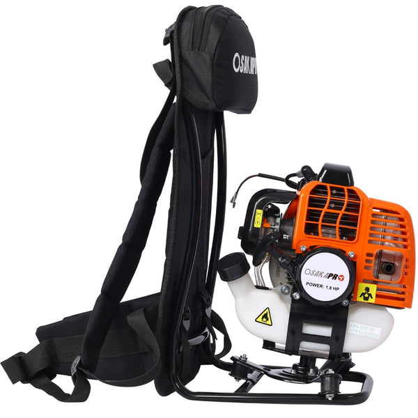 English Elm Backpack 52cc Gas Multi-tool System with Pole Saw Hedge Trimmer and Brush Cutter W46561895