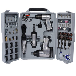 English Elm Air Tool Kit 71 Piece Pneumatic Set with Impact Wrench Ratchet Die Grinder Case W46564152