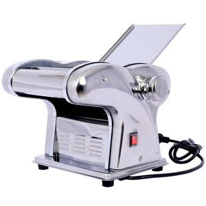English Elm Electric Pasta Maker with Stainless Steel Rollers Three Blades and Adjustable Thickness W46564543