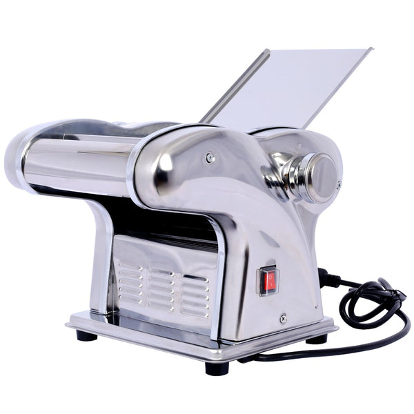 English Elm Electric Pasta Maker with Stainless Steel Rollers Three Blades and Adjustable Thickness W46564543