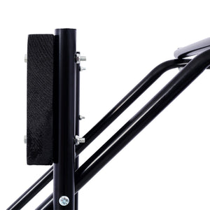 English Elm Outboard Motor Storage Cart with Steel Frame Solid Mounting Board and 315lb Capacity Black W46565411