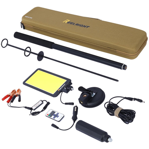 English Elm Led Cob Flood Lamp 10000 Lumen Telescoping Pole Mount Ip65 Waterproof Camping Light W46566951