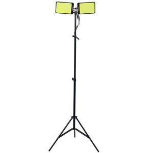 English Elm Led Dual Head Tripod Work Light 11200 Lumen Ip65 Waterproof Remote Jobsite Lamp W46566952